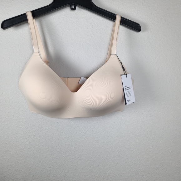 Knix Seamless Comfort Bra Beige Size 7 Wireless Full Coverage Smooth Feel 34/36 - Picture 12 of 13